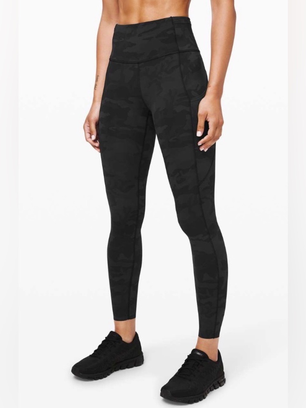 Lululemon Fast and Free Tight II 25" *Non-Reflective Nulux-Incognito Camo/Size 4